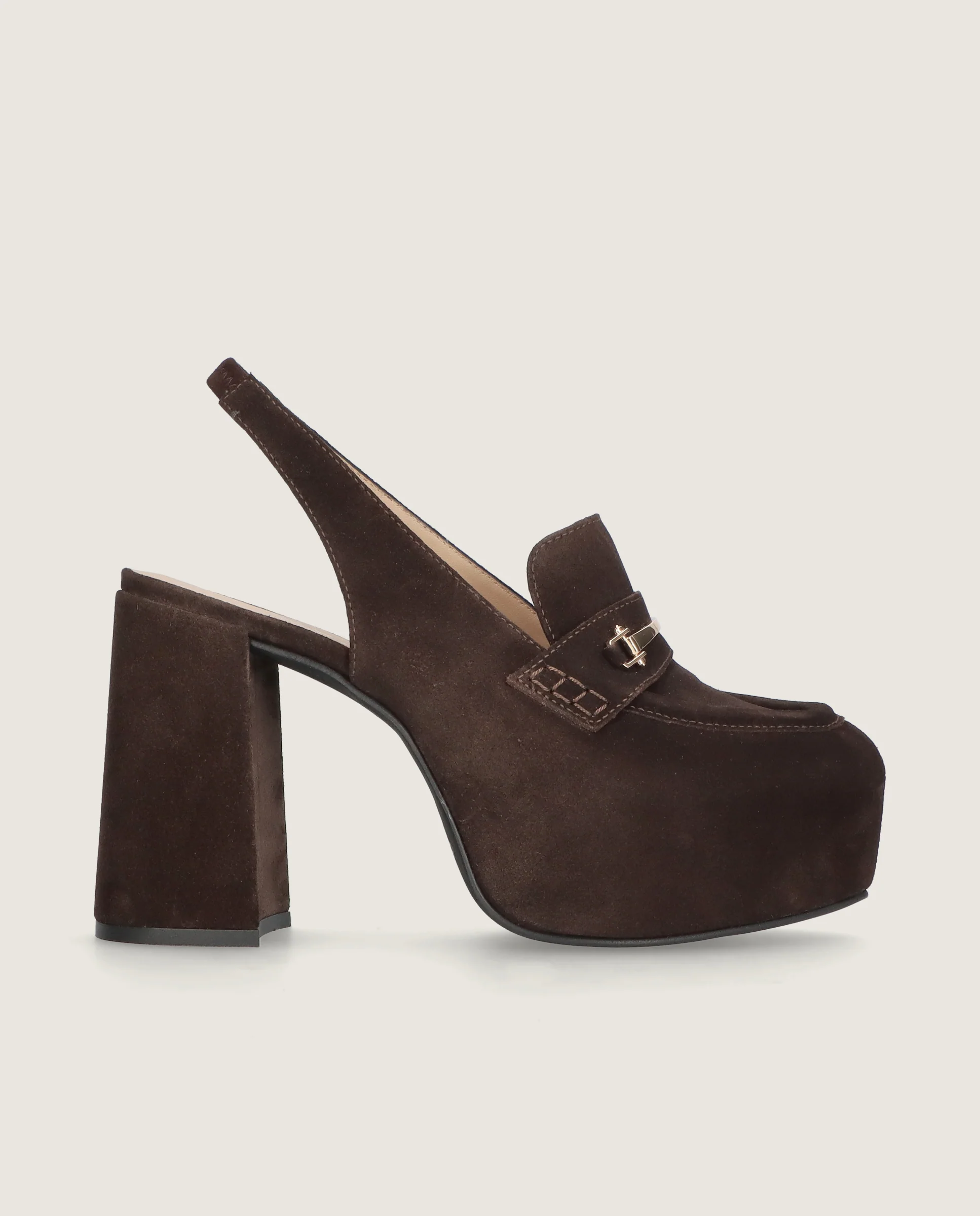 Loafers Anna Marrones Piel - Image 3
